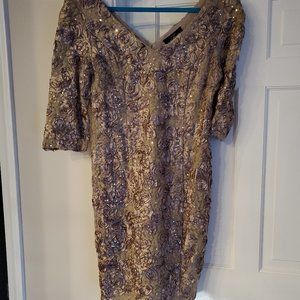 Pretty taupe sparkly dress